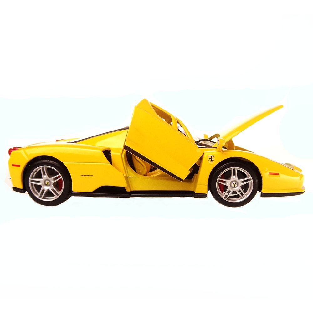 Miniatura Ferrari Enzo Ferrari Amarelo Bburago 1/24 - Imagem 6