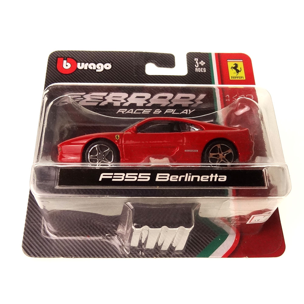 Ferrari F355 Berlinetta Race & Play 1:43 Bburago - Imagem 2