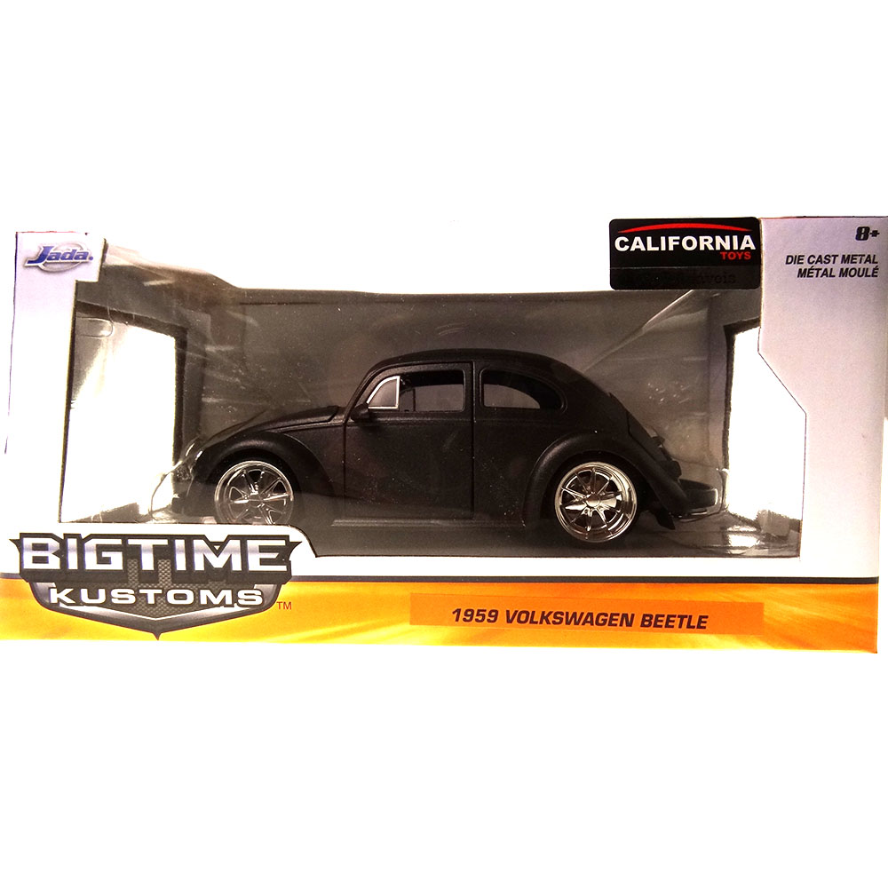 Miniatura Volkswagen Fusca Beetle 1959 Cinza Toys 1/24 - Imagem 6