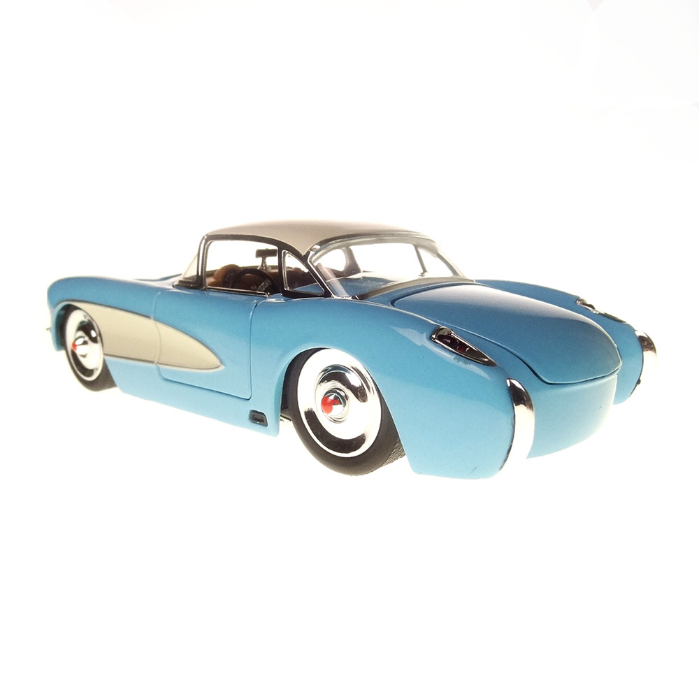 Miniatura Chevy Corvette 1957 Azul Jada Toys 1/24 - Imagem 5
