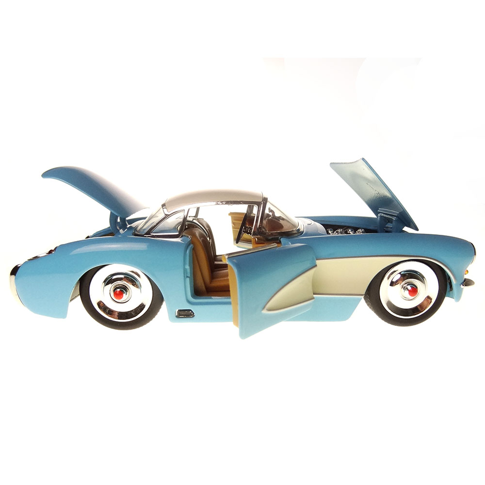Miniatura Chevy Corvette 1957 Azul Jada Toys 1/24 - Imagem 4