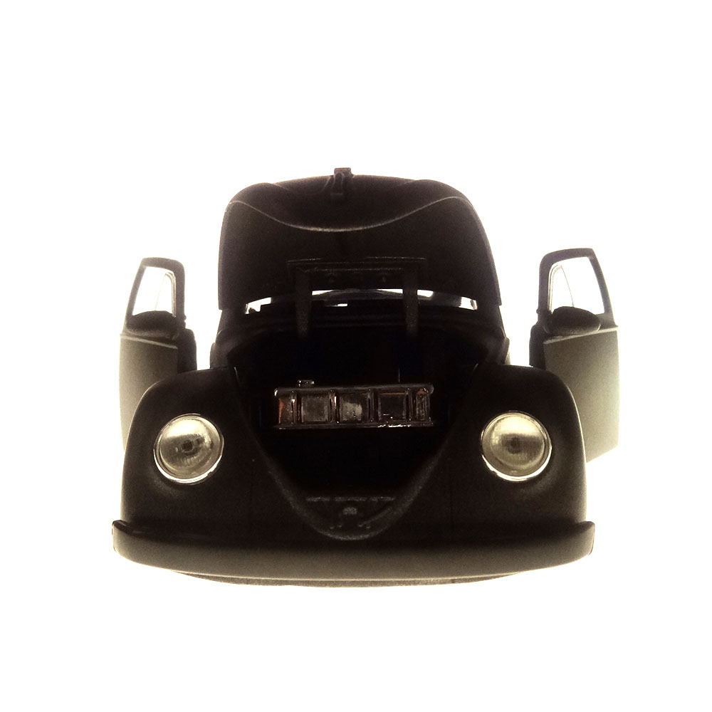 Miniatura Volkswagen Fusca Beetle 1959 Cinza Toys 1/24 - Imagem 2