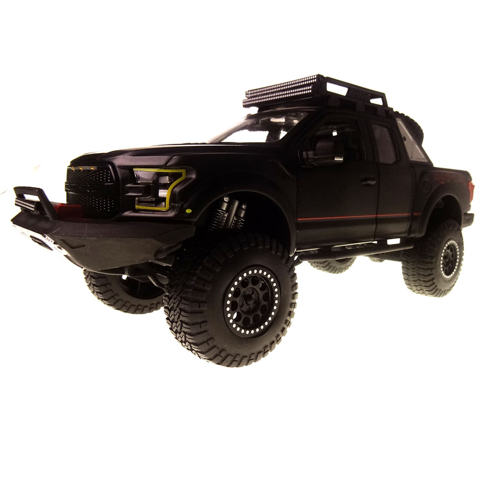 Miniatura Ford F-150 Raptor Off Road Kings 2017 Preto 1/24