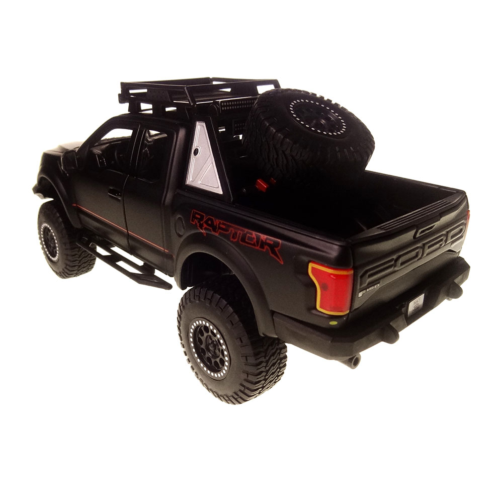 Miniatura Ford F-150 Raptor Off Road Kings 2017 Preto 1/24 - Imagem 2