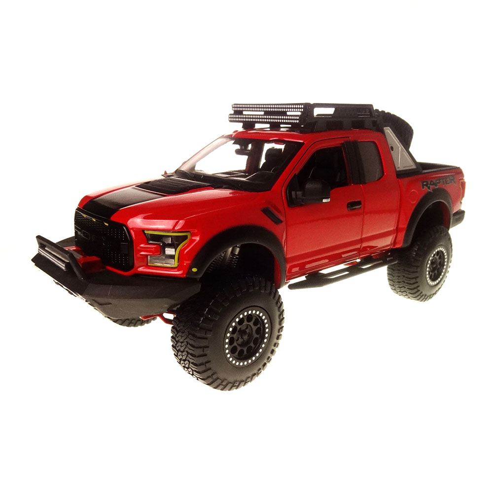 Miniatura Ford F-150 Raptor Off Road Kings 2017 Verm 1/24