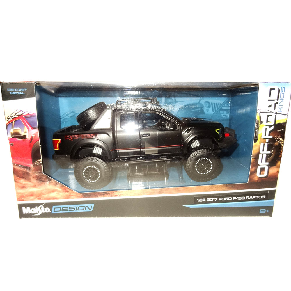 Miniatura Ford F-150 Raptor Off Road Kings 2017 Preto 1/24 - Imagem 6