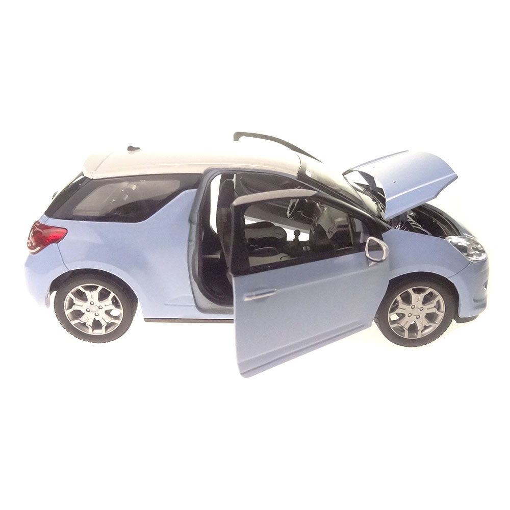 Miniatura Citroën Ds3 2010 Azul Welly 1/24 - Imagem 4