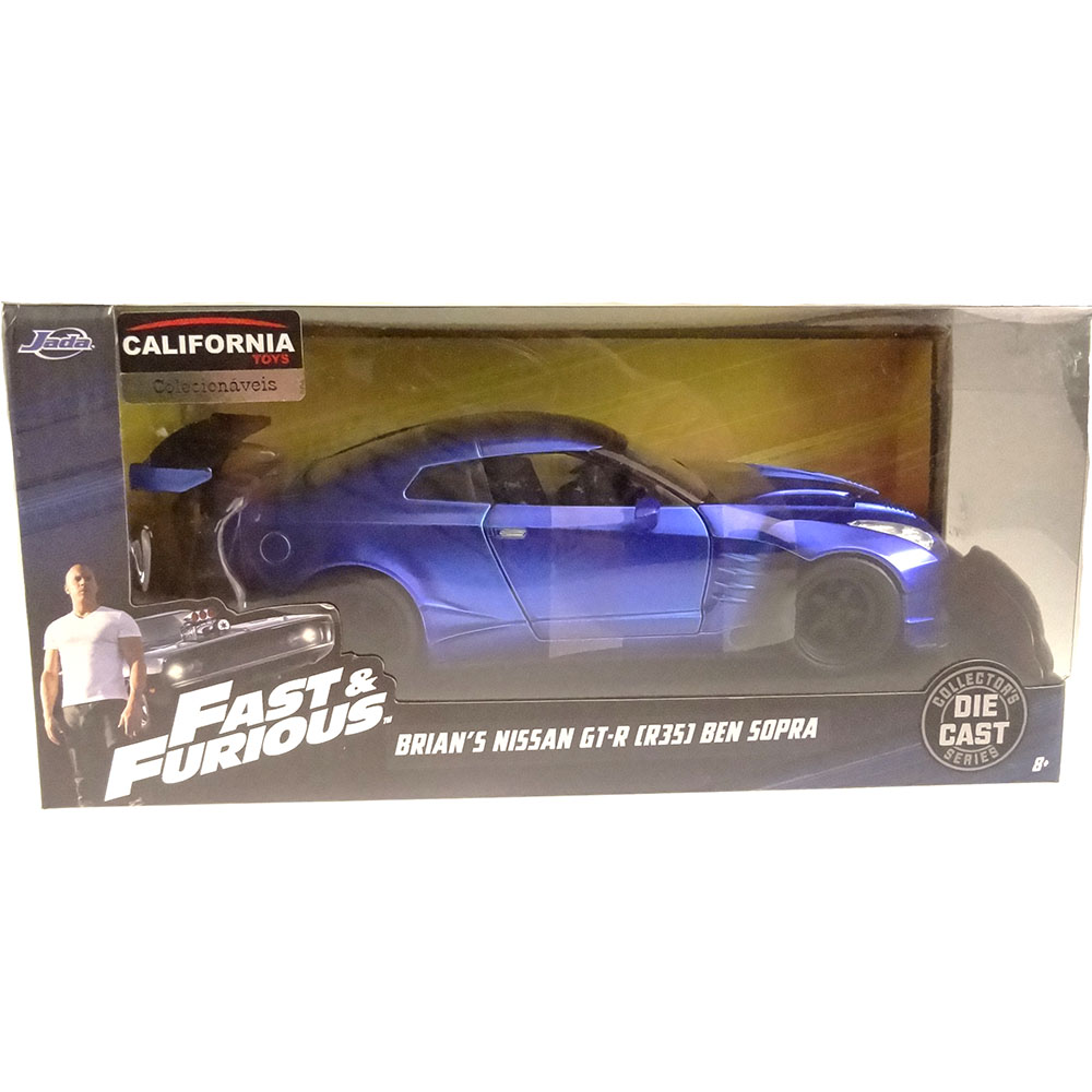 Miniatura Brian Nissan Gtr R35 Ben Sopra V Furiosos 1/24 - Imagem 5