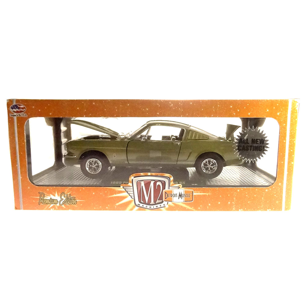 Miniatura Ford Mustang Fastback Gt 1965 Verde 1/24 - Imagem 5