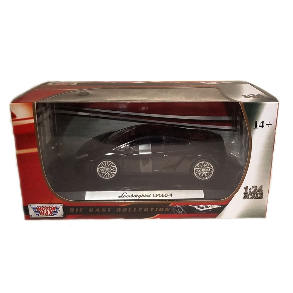 Miniatura Lamborghini Lp560-4 Preto Motormax 1/24 - Imagem 6