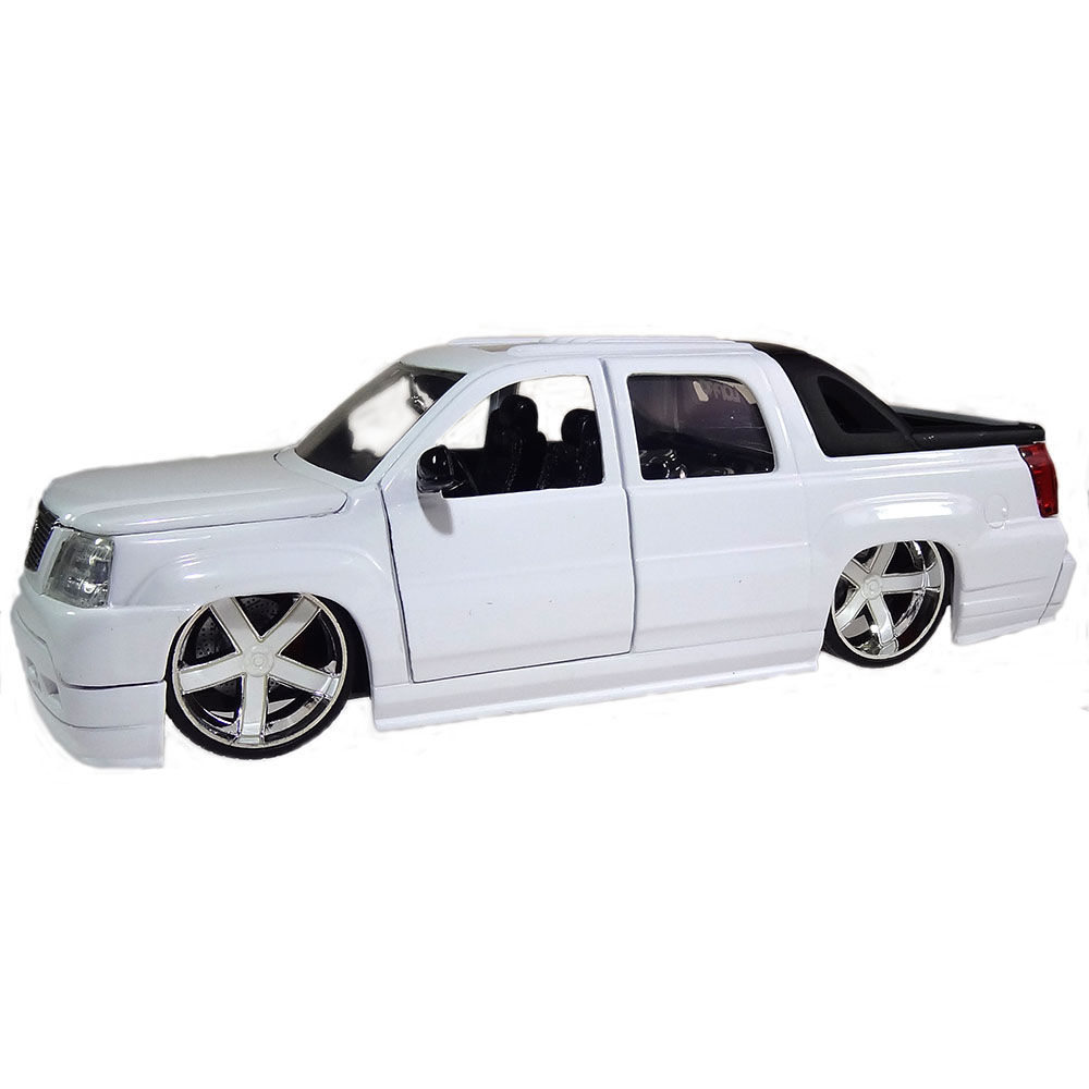 Miniatura Cadillac Escalade Ext 2002 Branco Jada Toys 1/24