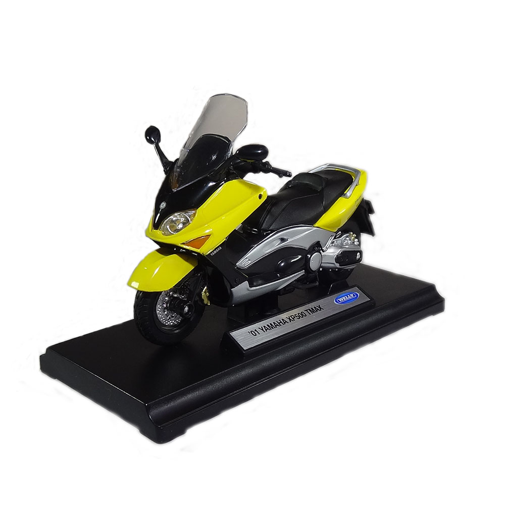 Miniatura Yamaha Xp500 Tmax 2001 Amarelo Welly 1/18