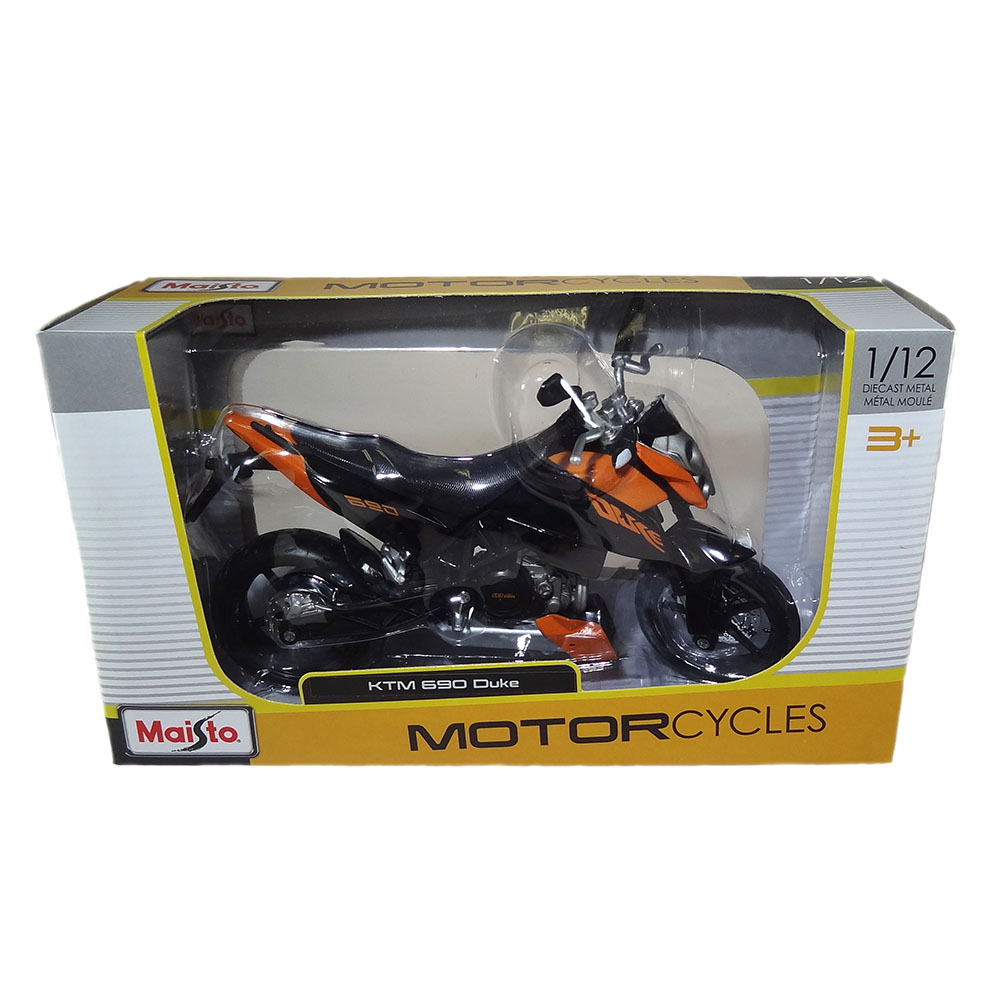 Miniatura Ktm 690 Duke Preto Maisto 1/12 - Imagem 4
