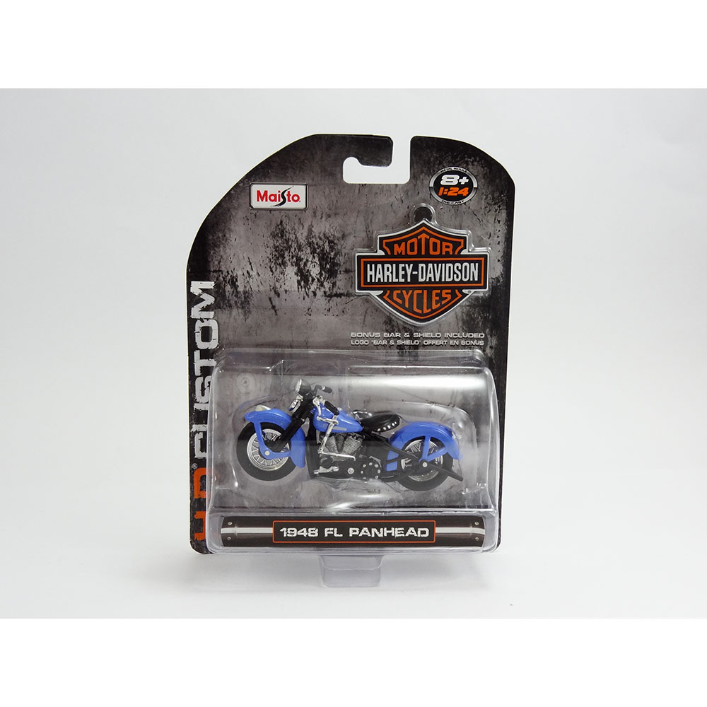 Miniatura Fl Panheadharley Davidson 1948 Maisto 1/24 - Imagem 2