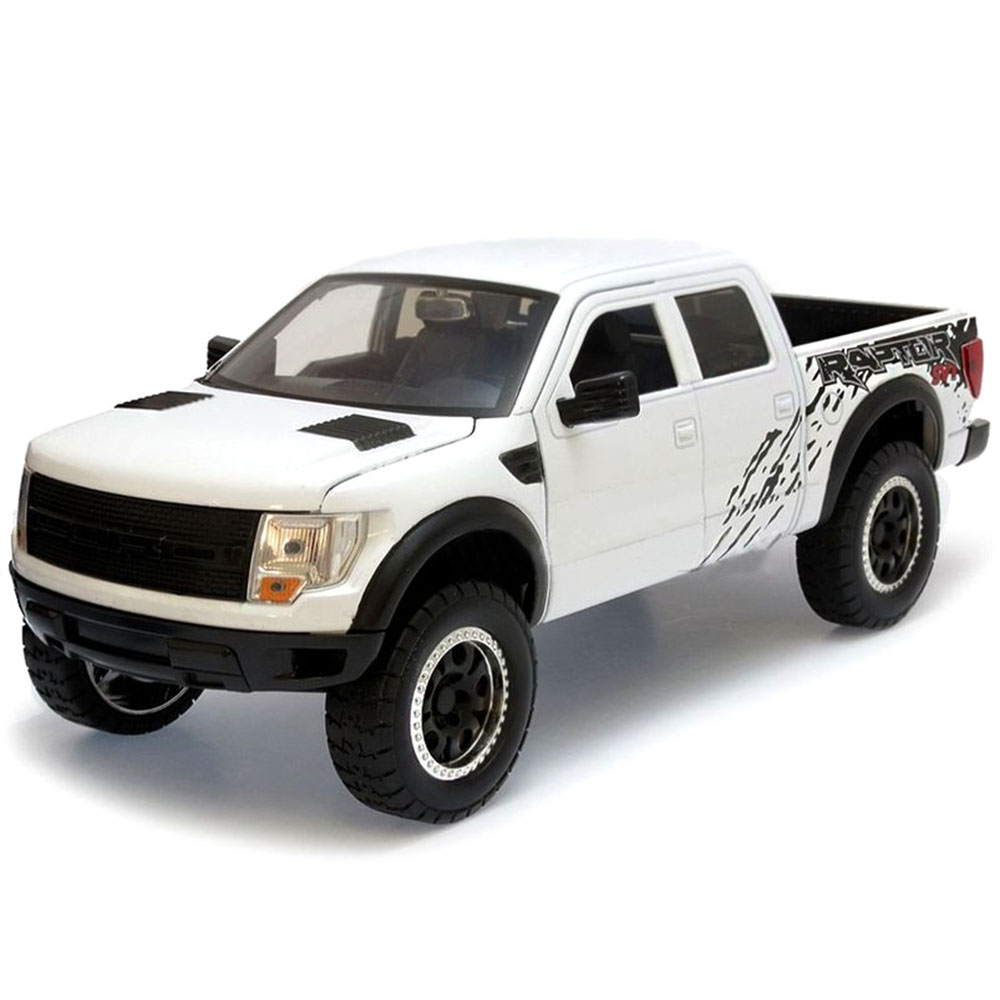 Miniatura Ford F-150 Svt Raptor 2011 Branco Jada Toys 1/24