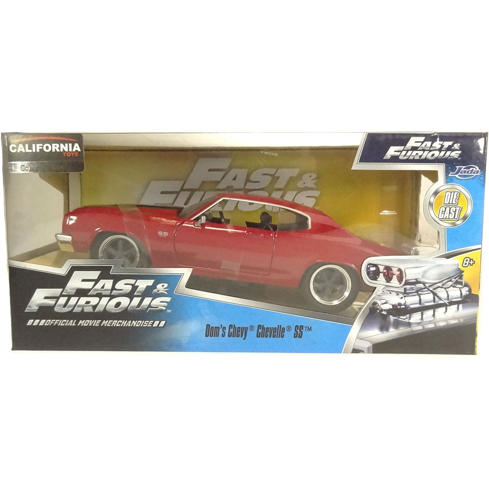 Miniatura Dom's Chevy Chevelle Ss V Furiosos Vermelho 1/24 - Imagem 5