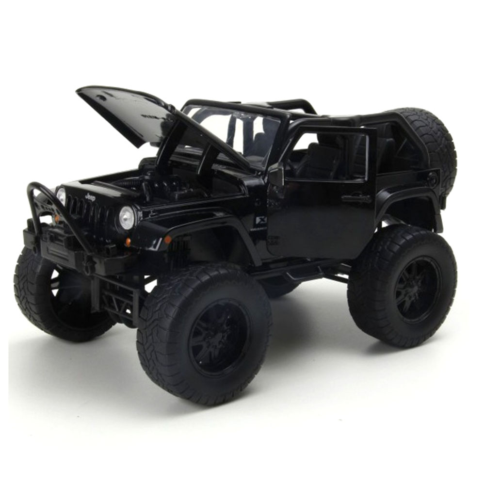 Miniatura Jeep Wrangler Off Road 2007 Preto Jada Toys 1/24 - Imagem 5