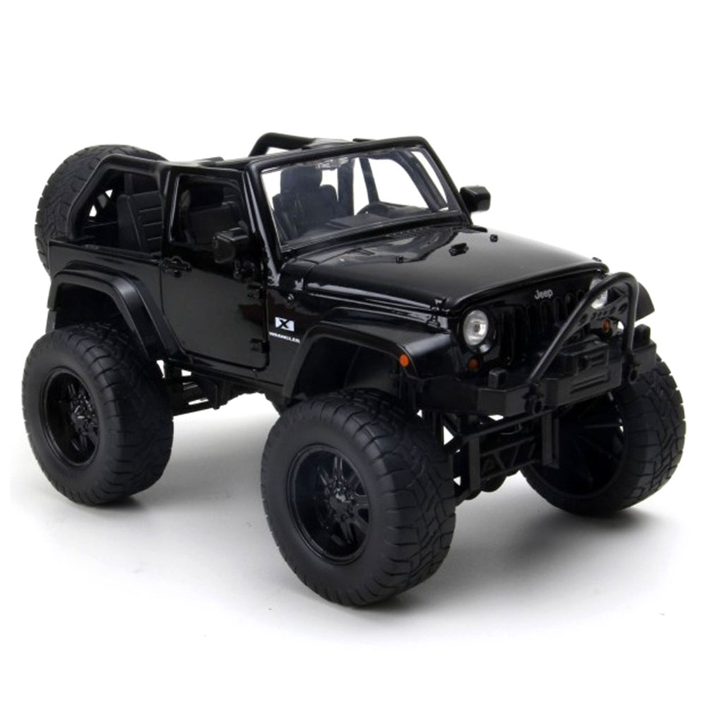 Miniatura Jeep Wrangler Off Road 2007 Preto Jada Toys 1/24 - Imagem 2