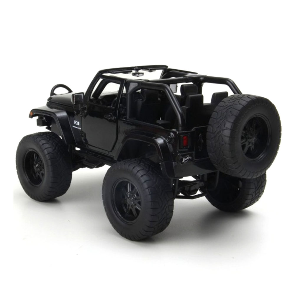 Miniatura Jeep Wrangler Off Road 2007 Preto Jada Toys 1/24 - Imagem 3