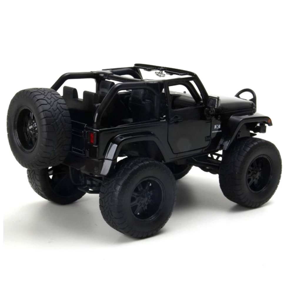 Miniatura Jeep Wrangler Off Road 2007 Preto Jada Toys 1/24 - Imagem 4