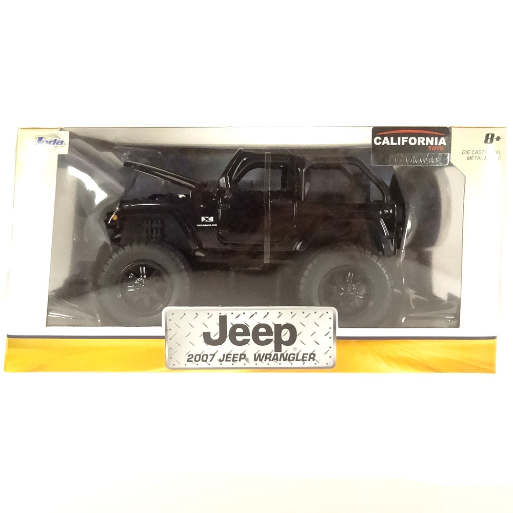 Miniatura Jeep Wrangler Off Road 2007 Preto Jada Toys 1/24 - Imagem 6