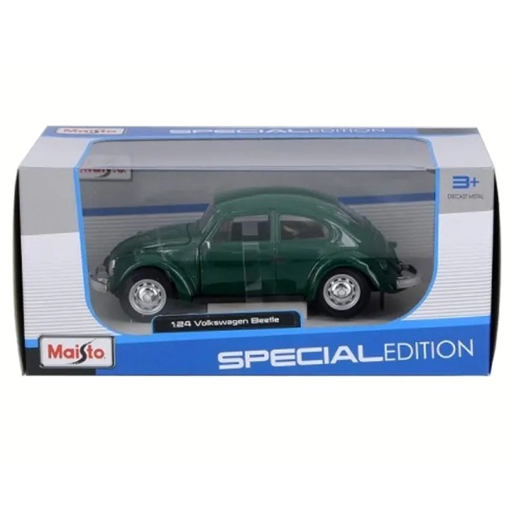 Miniatura Volkswagen Fusca Beetle Verde Maisto 1/24 - Imagem 5