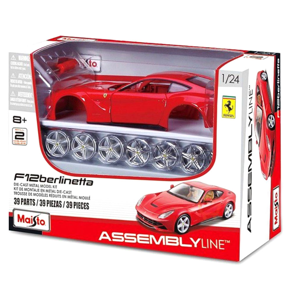 Miniatura Kit para Montar F12 Berlinetta Maisto 1/24 - Imagem 3