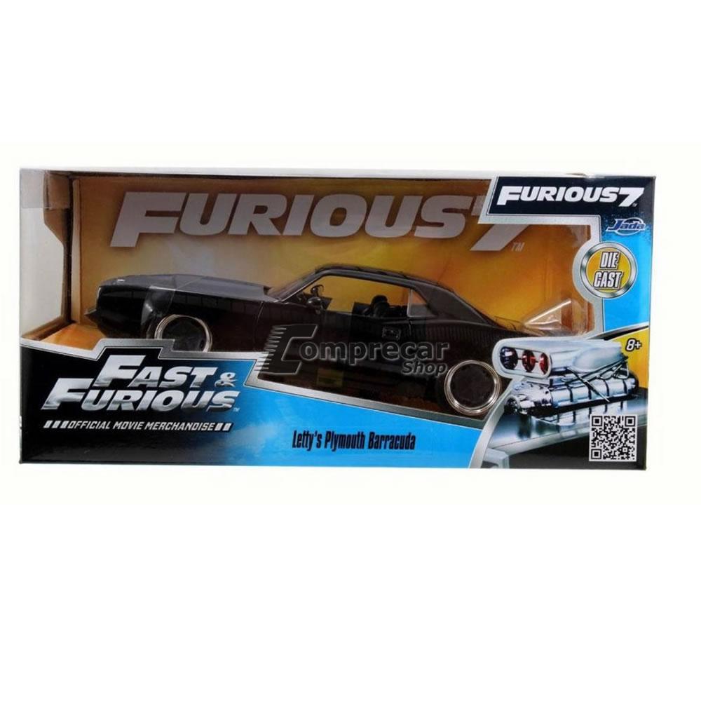 Miniatura Plymouth Barracuda Velozes e Furiosos 7 1/24 - Imagem 5