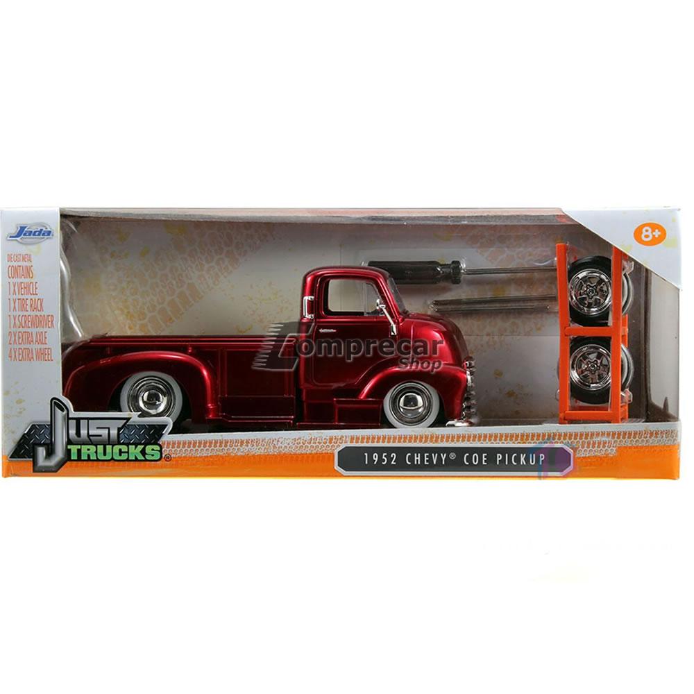 1952 Chevy Coe Pick-Up Troca Rodas 1:24 Jada Vinho - Imagem 5