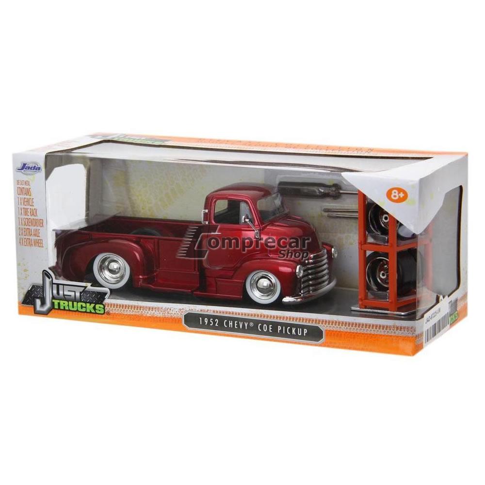 1952 Chevy Coe Pick-Up Troca Rodas 1:24 Jada Vinho - Imagem 4