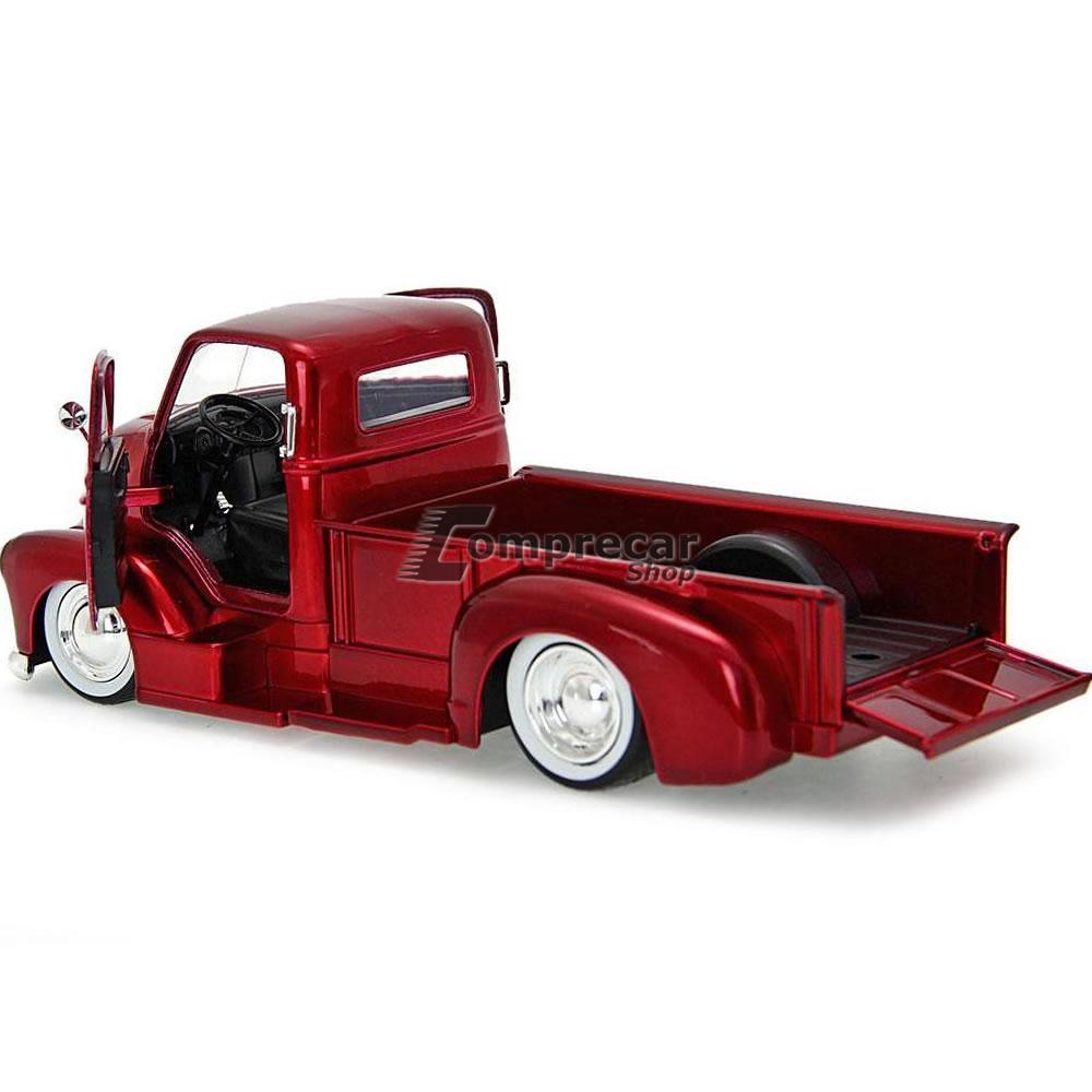 1952 Chevy Coe Pick-Up Troca Rodas 1:24 Jada Vinho - Imagem 2