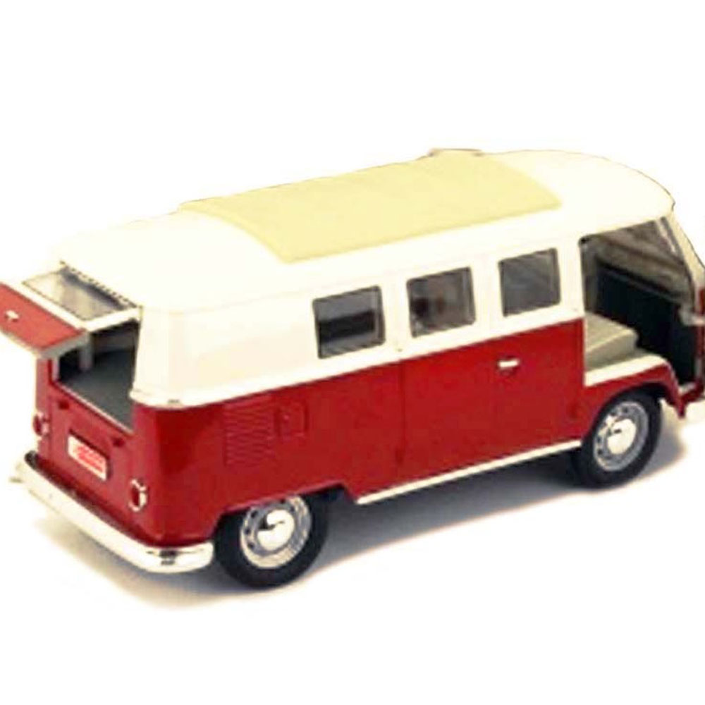 1962 Volkswagen Microbus Kombi 1:18 Yat Ming Vinho - Imagem 3