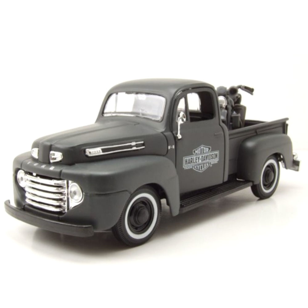 Miniatura Ford F-1 Pickup + Wla Flathead Grafite Maisto 1/24
