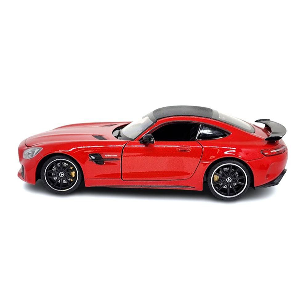Miniatura Mercedes-Benz AMG GT-R Vermelho Welly 1/24 - Imagem 4