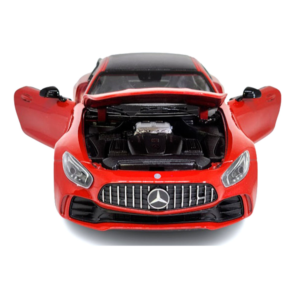 Miniatura Mercedes-Benz AMG GT-R Vermelho Welly 1/24 - Imagem 6