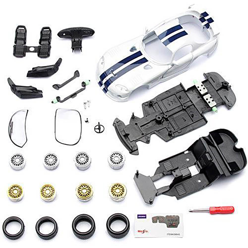 Kit Para Montar Dodge Viper Gt2 1:24 Maisto branco 39945 - Imagem 3