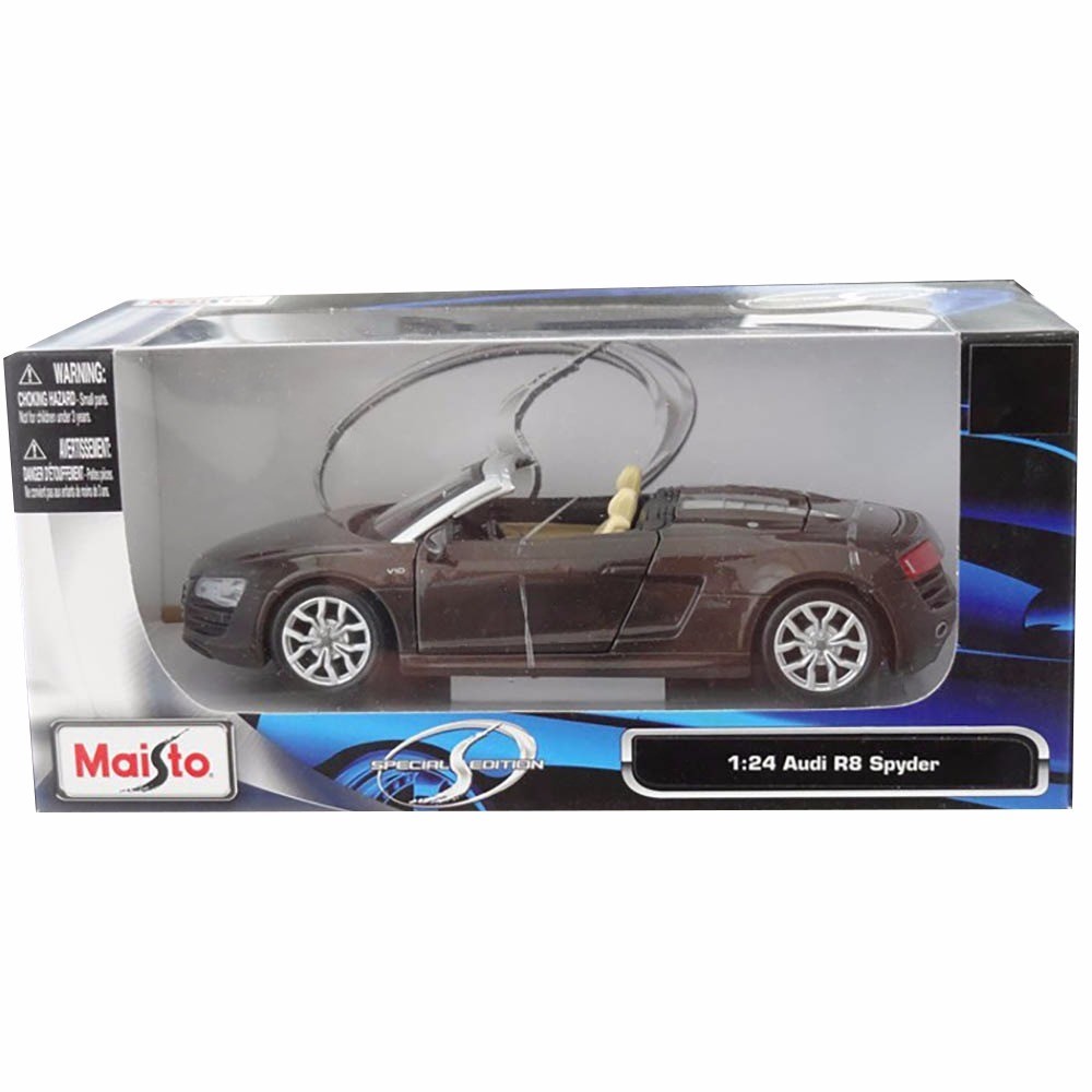 Miniatura Audi R8 Spyder V10 Marrom Maisto 1/24 - Imagem 3