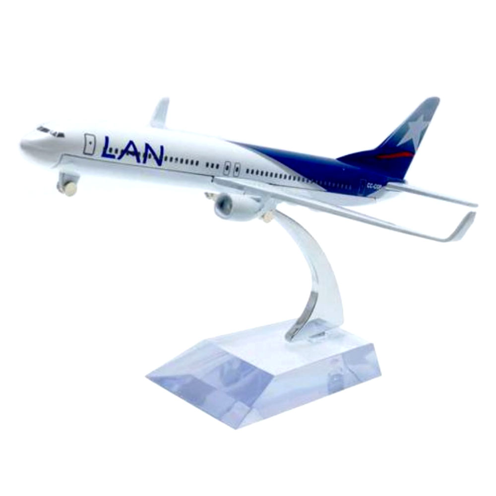 Miniatura Avião Comercial Boeing 737 Lan Chile