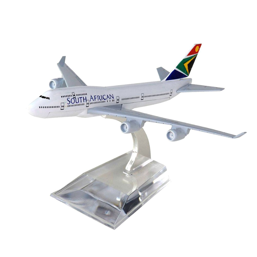 Miniatura Avião Comercial Boeing 747 South African