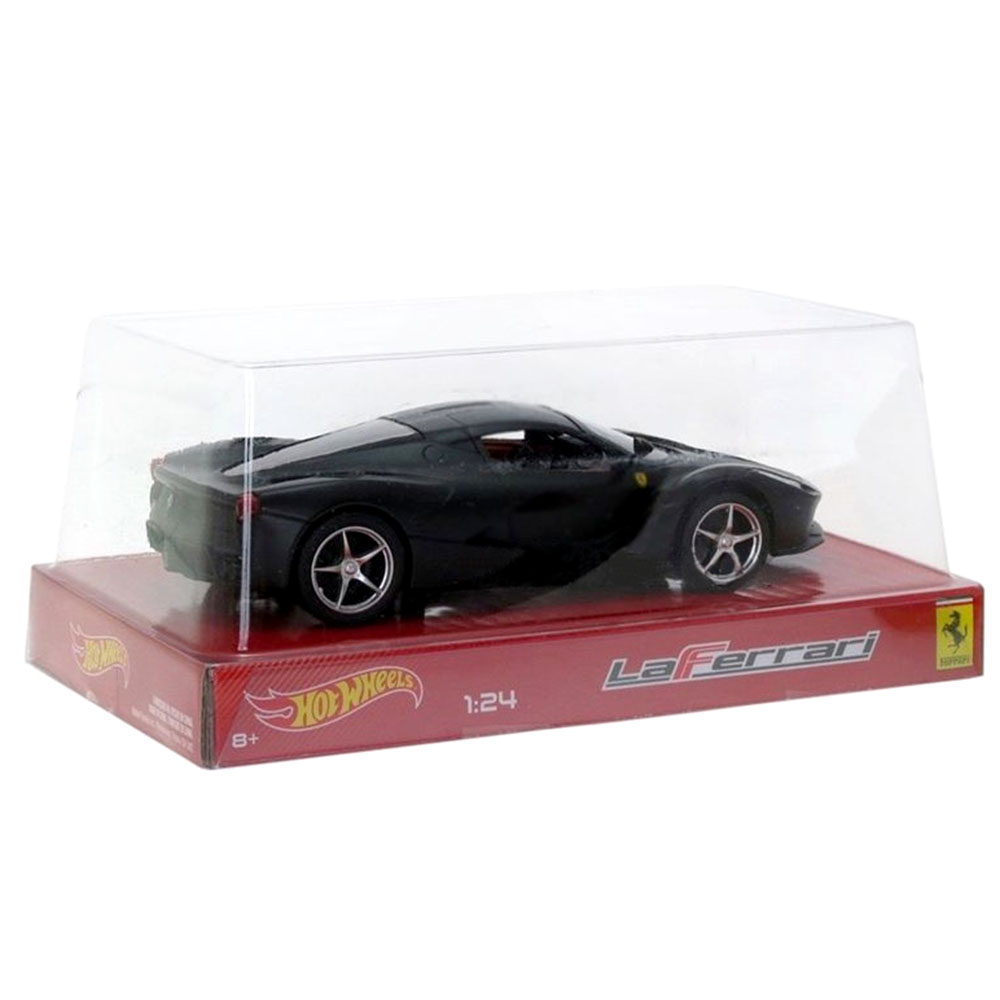 Miniatura Ferrari Laferrari Preto Hot Wheels 1/24 - Imagem 4