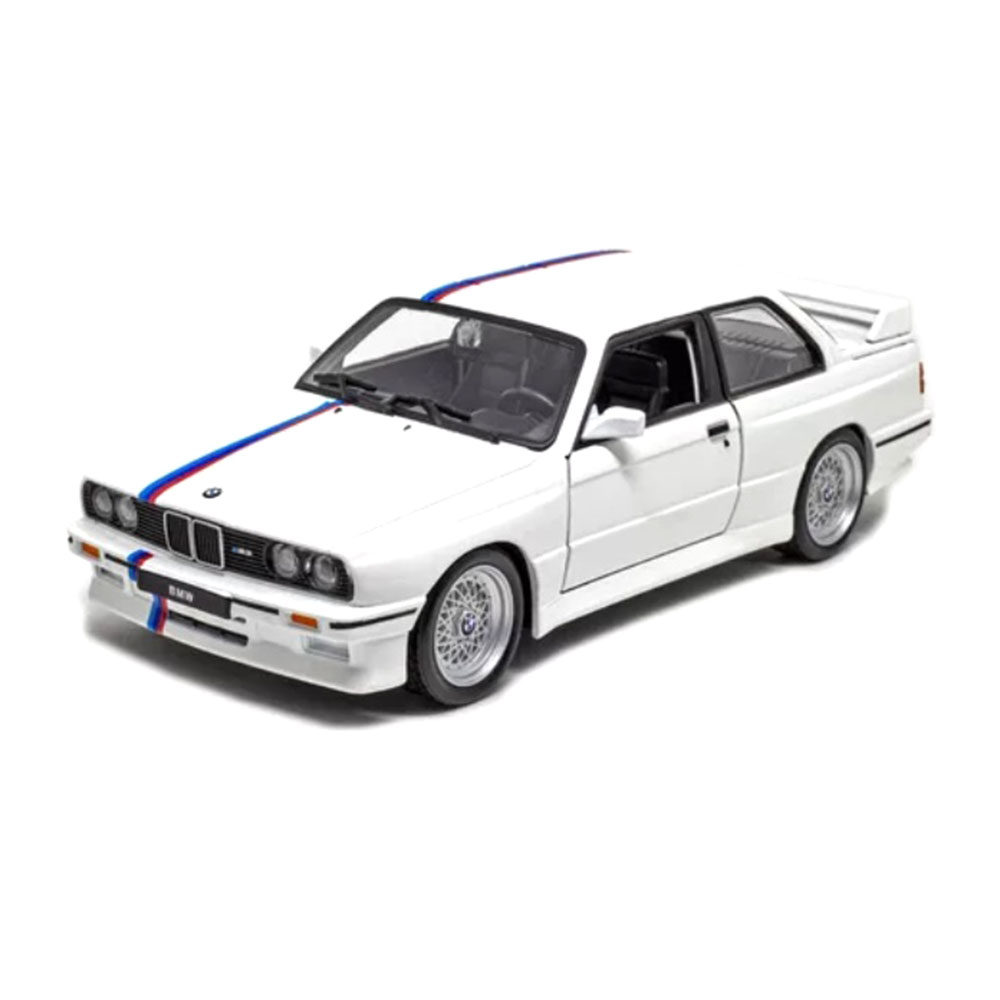 Miniatura Bmw 3 Series M3 1988 Branco Bburago 1/24