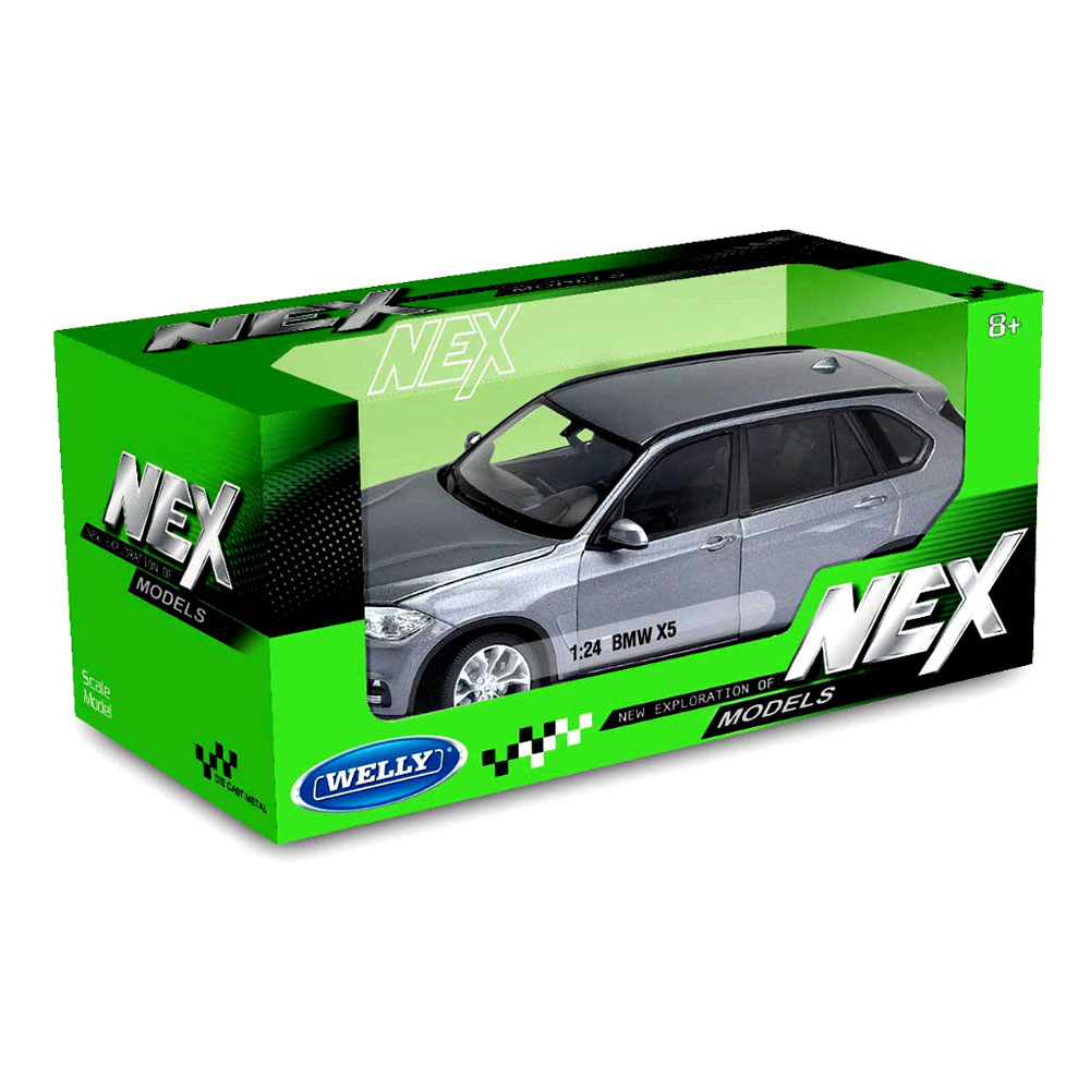 Miniatura BMW X5 Prata Welly 1/24 - Imagem 5