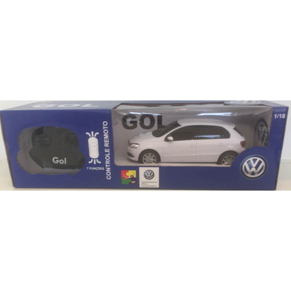 Volkswagen Gol Controle Remoto 1:18 CKS Branco - Imagem 8