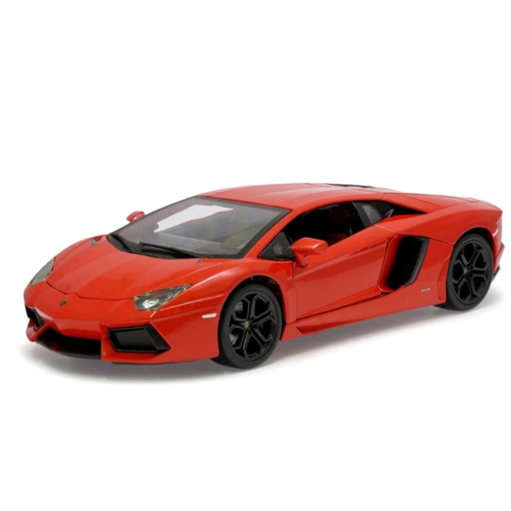 Miniatura Lamborghini Aventador LP700-4 Laranja Bburago 1/18