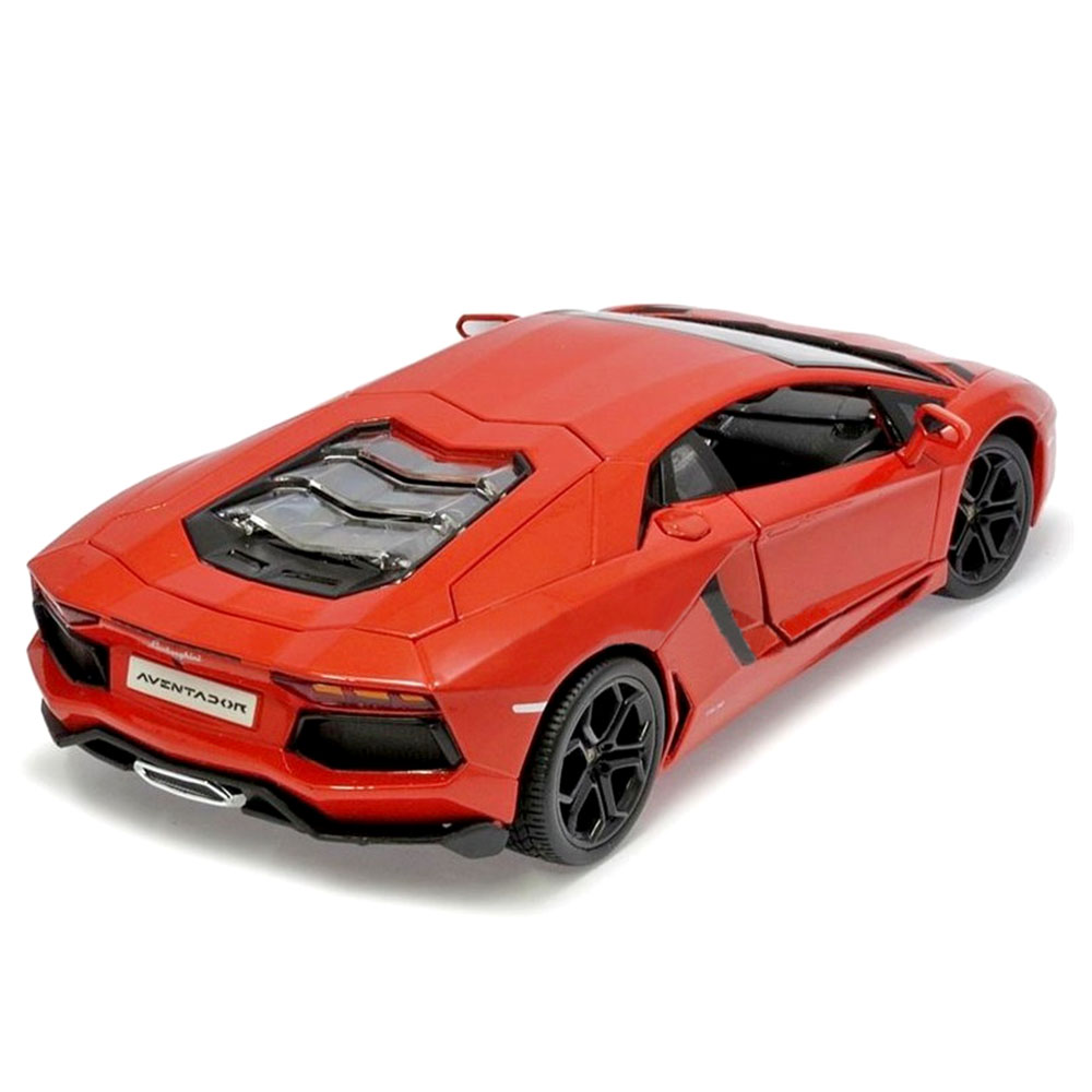 Miniatura Lamborghini Aventador LP700-4 Laranja Bburago 1/18 - Imagem 2