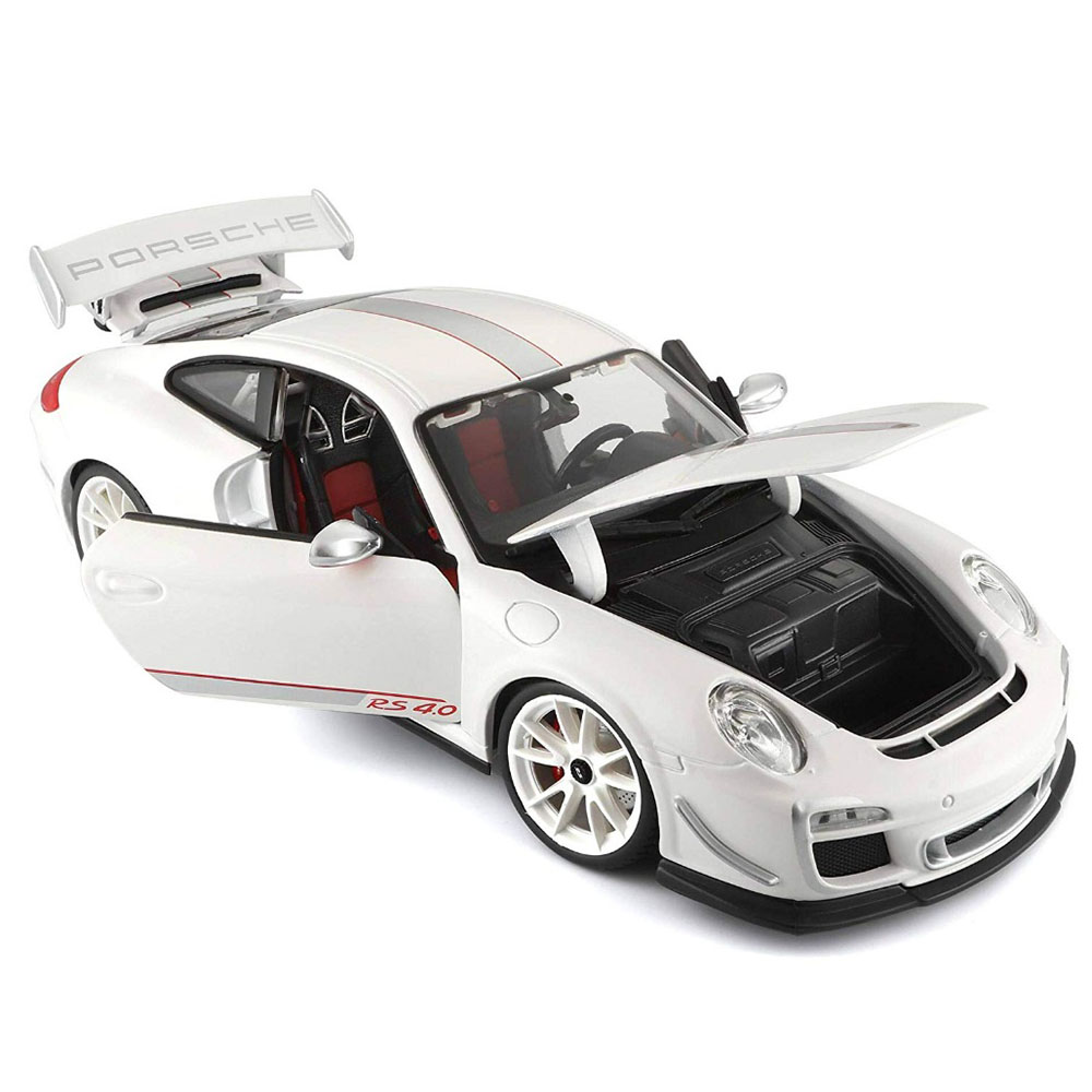 Miniatura Porsche 911 GT3 RS 4.0 Branco Bburago 1/18 - Imagem 2