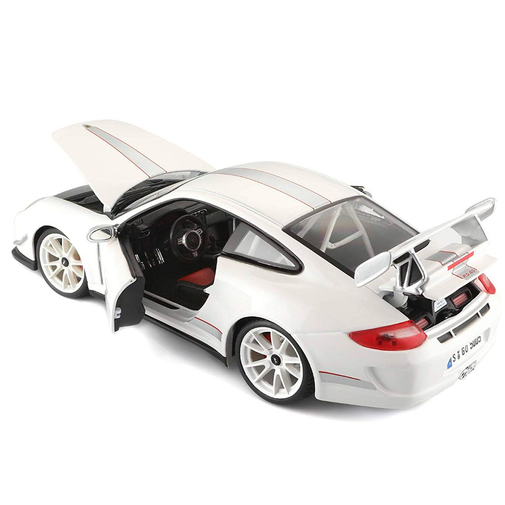Miniatura Porsche 911 GT3 RS 4.0 Branco Bburago 1/18 - Imagem 3