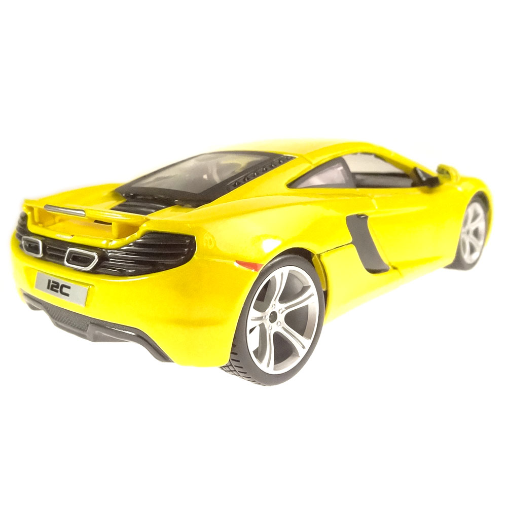 Miniatura Mclaren 12c Amarelo Bburago 1/24 - Imagem 2