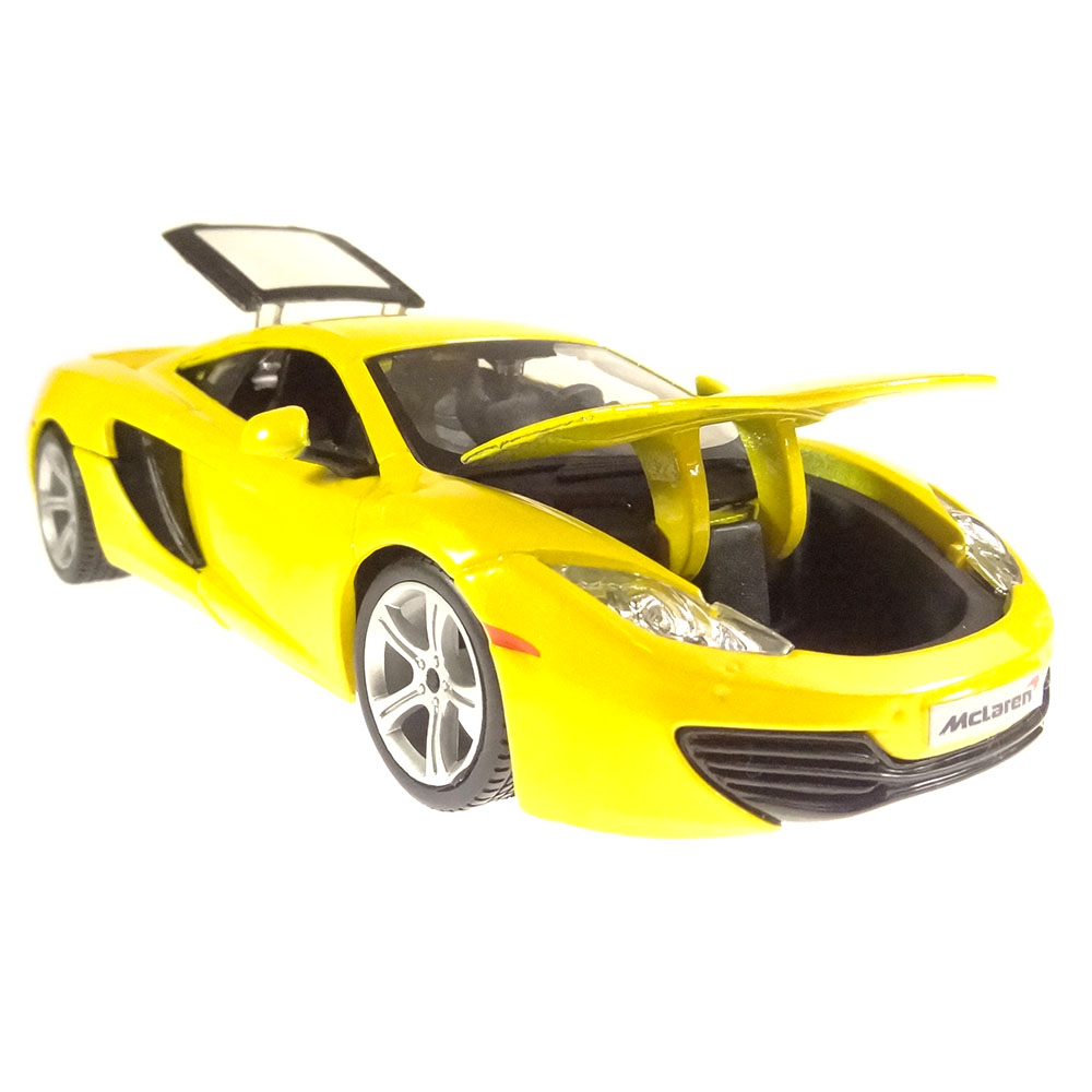 Miniatura Mclaren 12c Amarelo Bburago 1/24 - Imagem 3