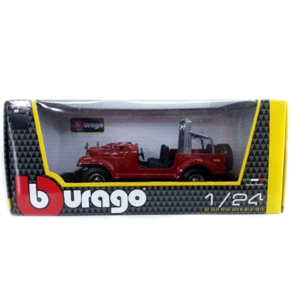 Miniatura Jeep Wrangler Vermelho Bburago 1/24 - Imagem 4